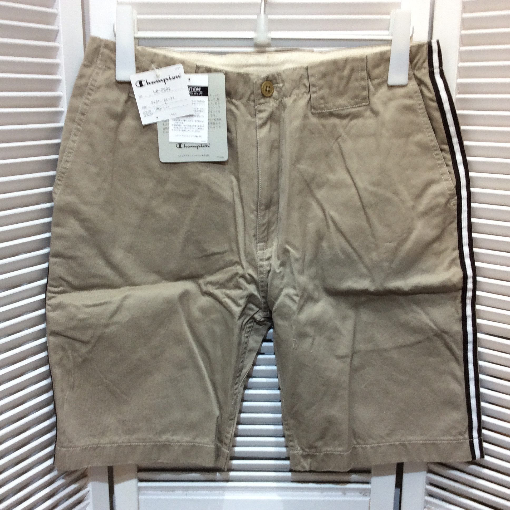 未使用☆Champion チャンピオン メンズ ハーフパンツ L ベージュ