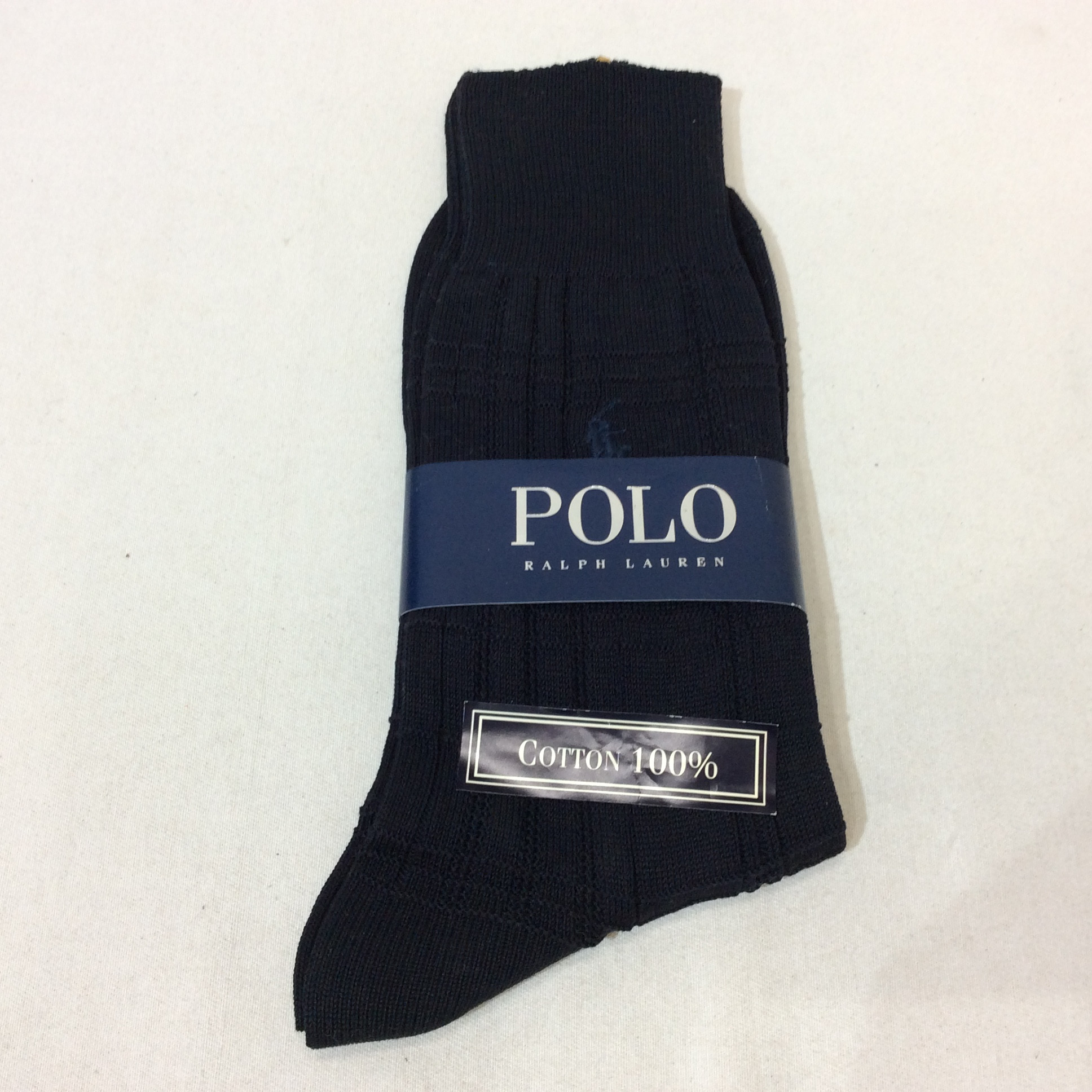 未使用☆POLO ポロ ラルフローレン メンズ靴下 27~28cm ネイビー