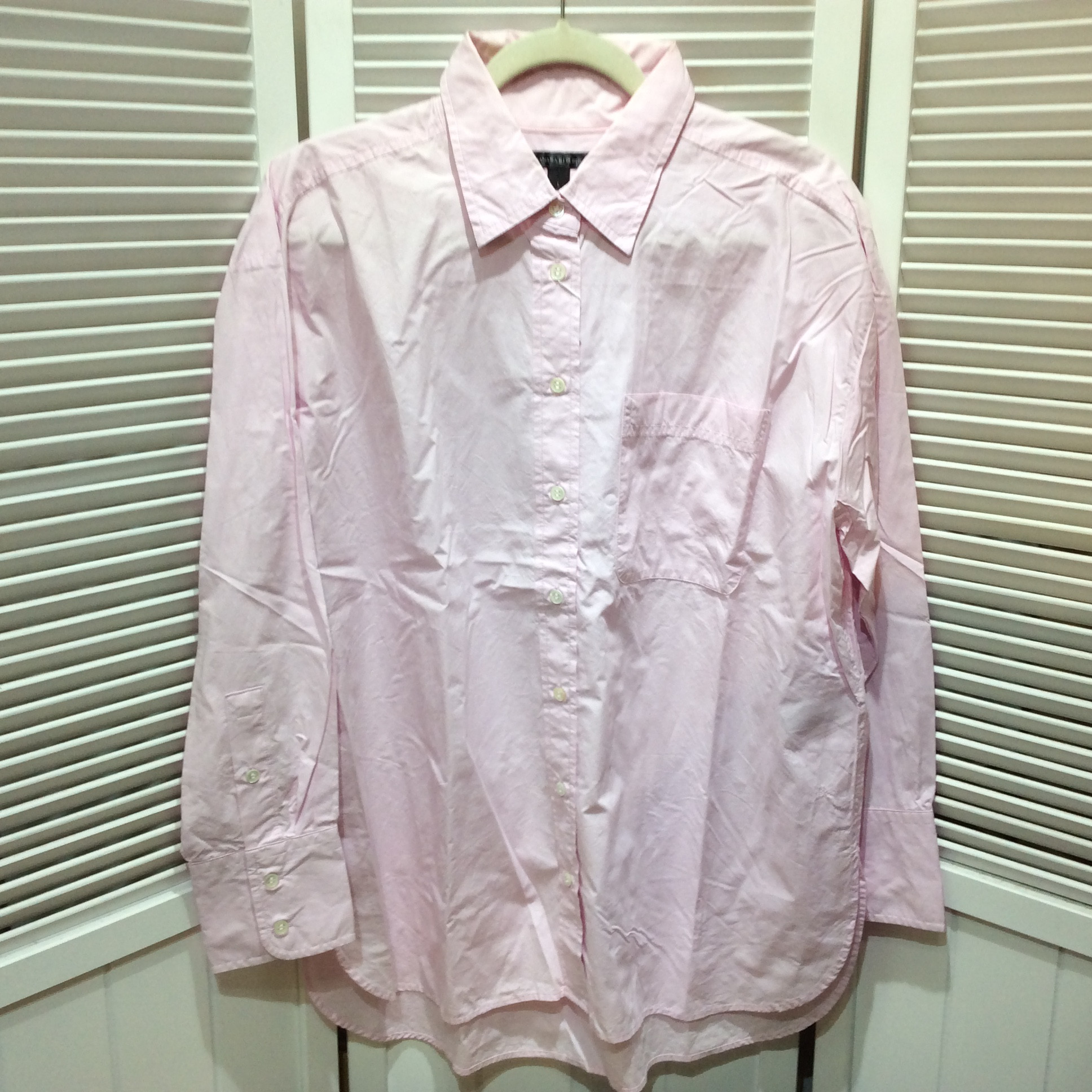 バナナリパブリック メンズ 長袖シャツ L ピンク系