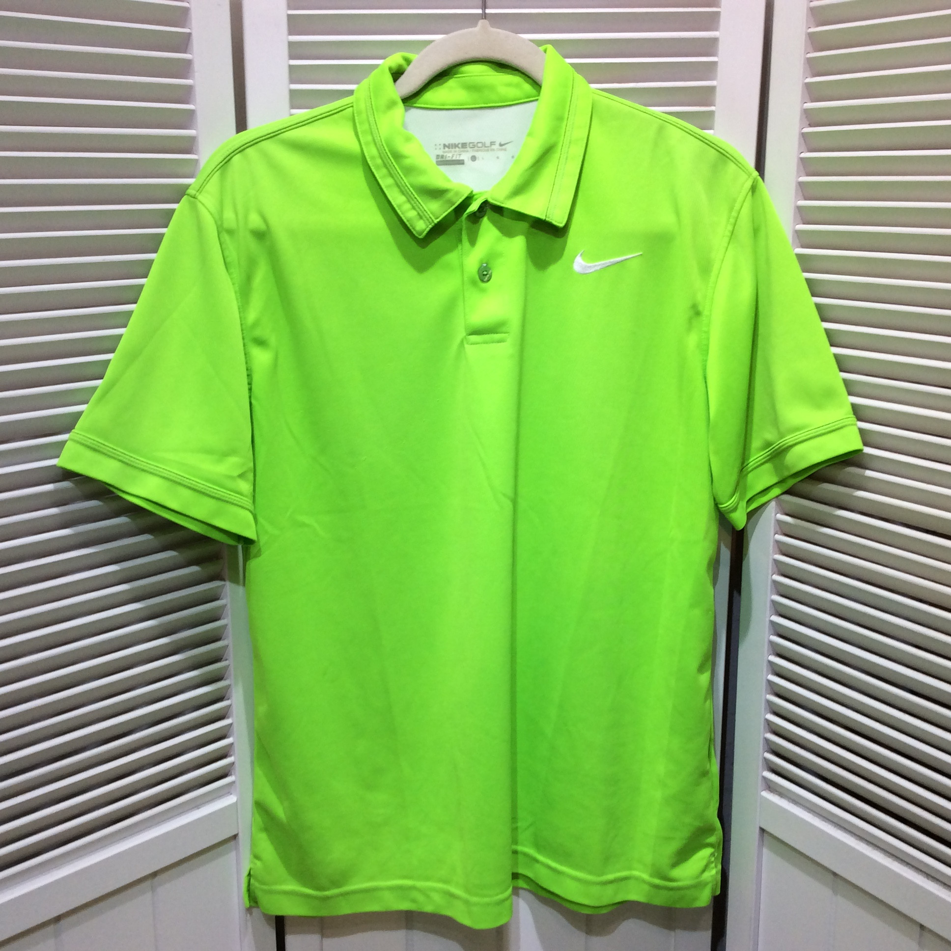 NIKE GOLF DRI FIT ナイキゴルフ ドライフィット ポロシャツ L グリーン
