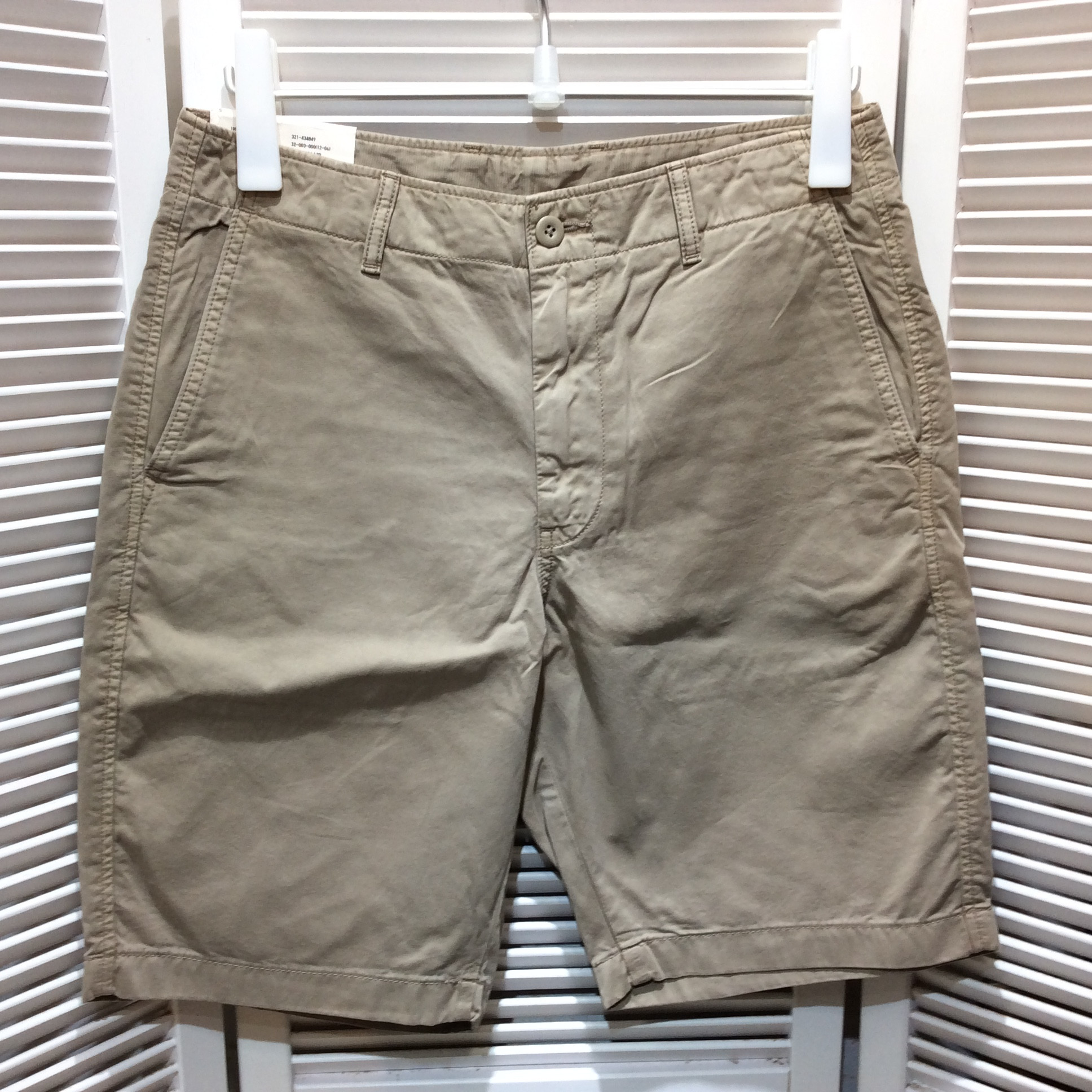 未使用☆UNIQLO ユニクロ メンズ チノ ショートパンツ S ベージュ