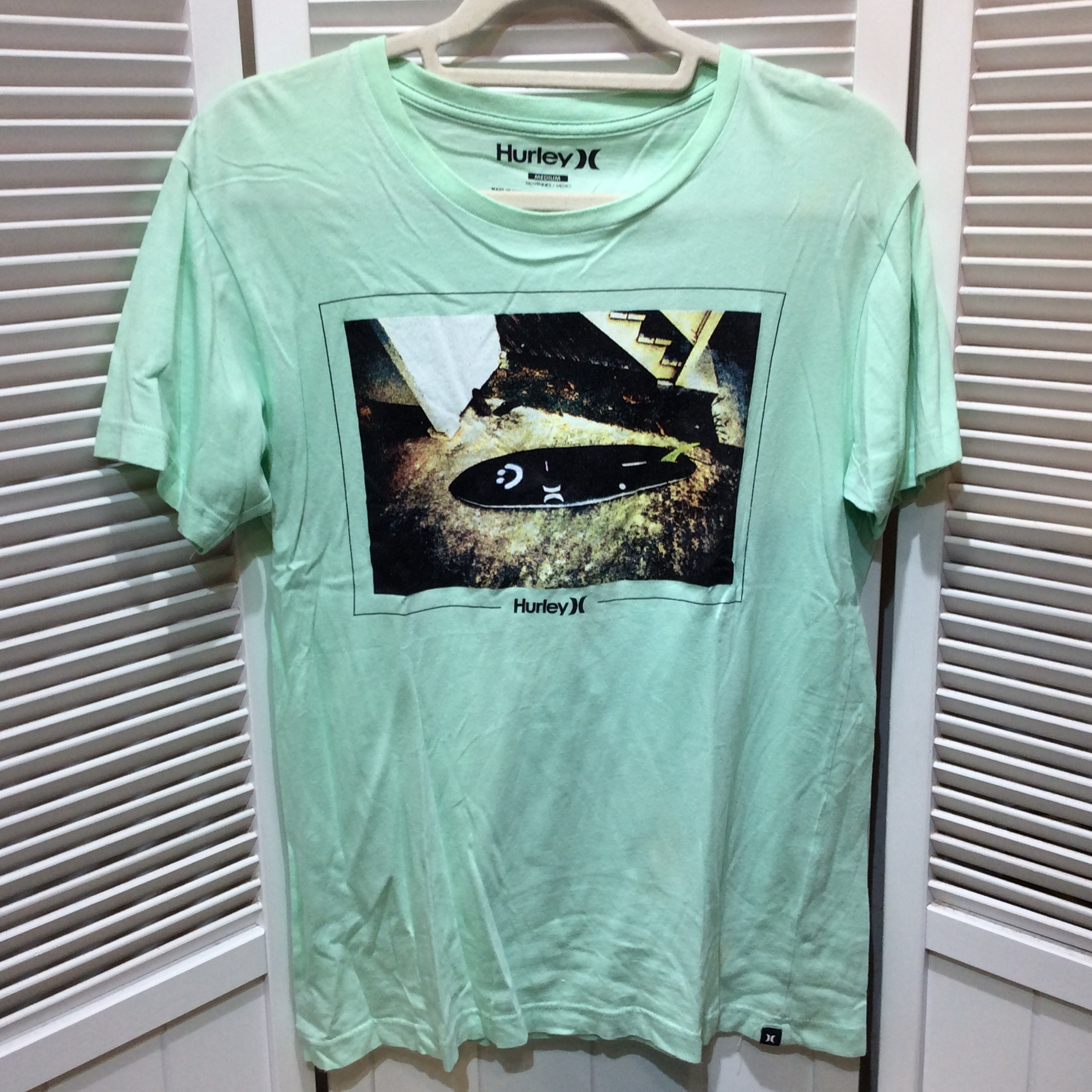 Hurley X ハーレー メンズTシャツ M ミントグリーン