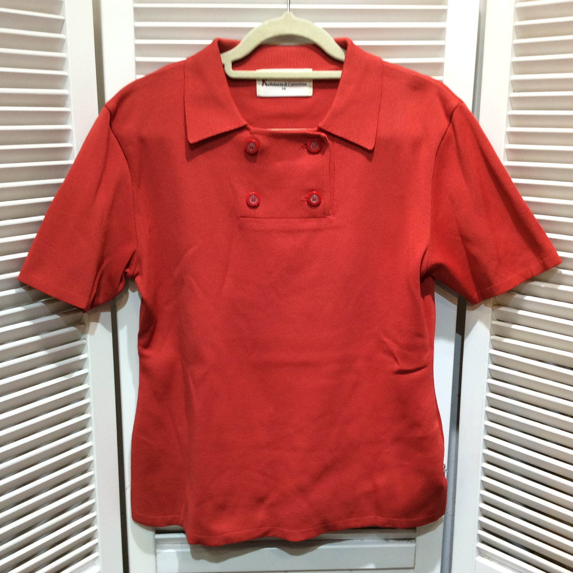 Roberta di Camerino ロベルタ ディ カメリーノ 半袖シャツ 38 レッド