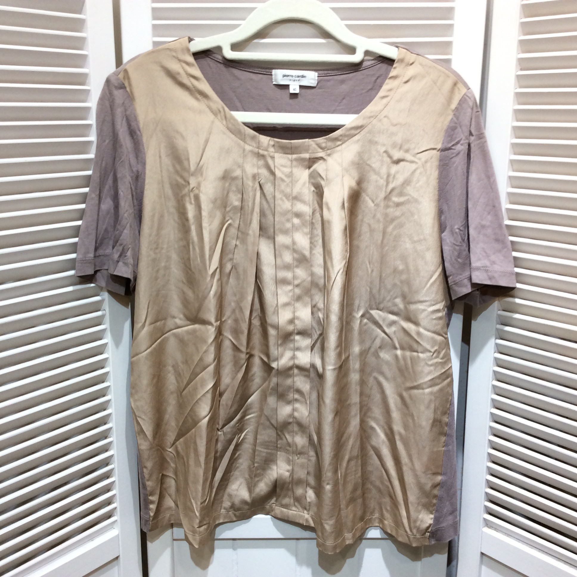pierre cardin ピエールカルダン レディース 半袖カットソー 40 ベージュ