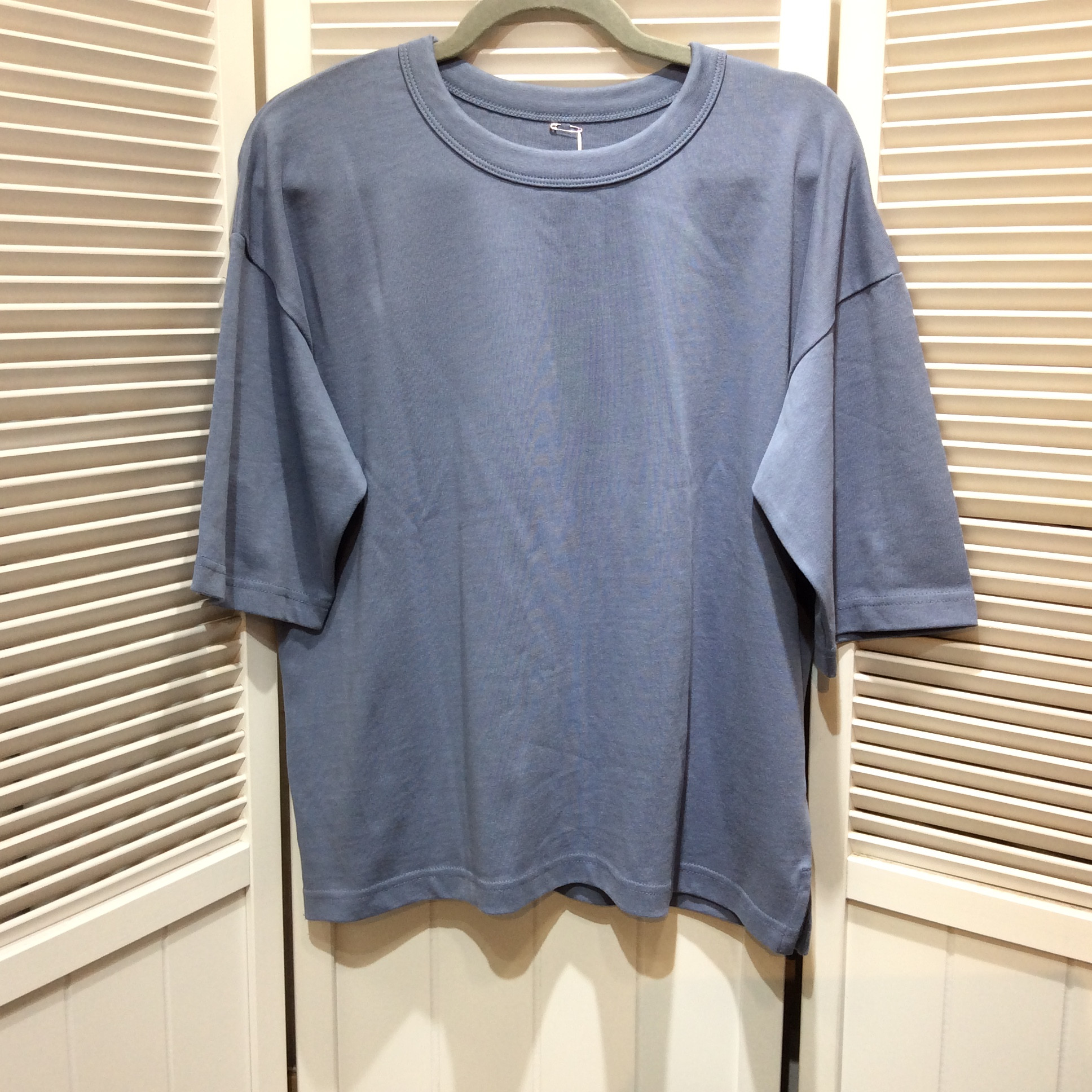 オーバーサイズTシャツ  L  水色  美品