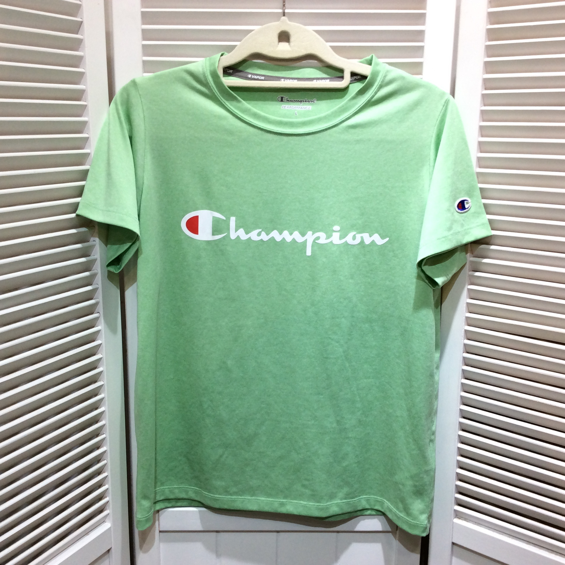 Champion チャンピオン Tシャツ L グリーン