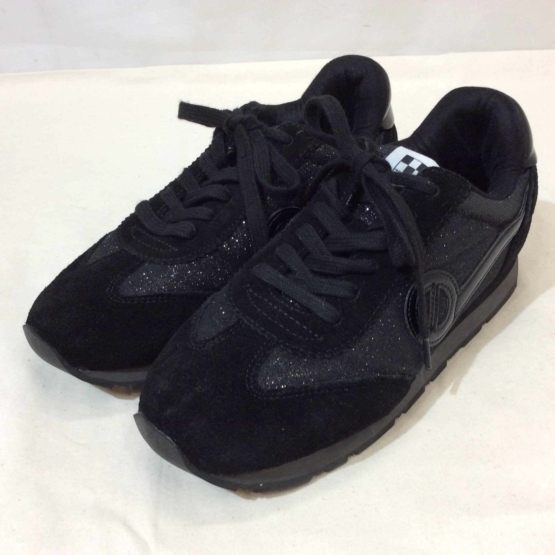 未使用☆NO NAME ノーネーム スニーカー CITY RUN シティ ラン 36 23cm ブラック×ラメ
