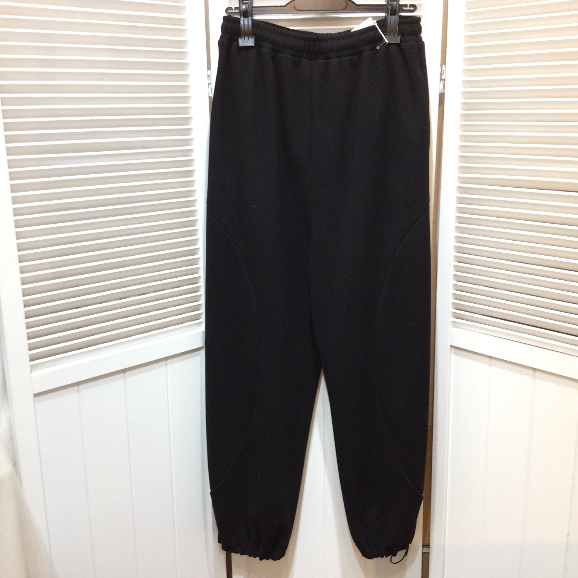 未使用 ウール混 スウェットパンツ フリーサイズ   黒
