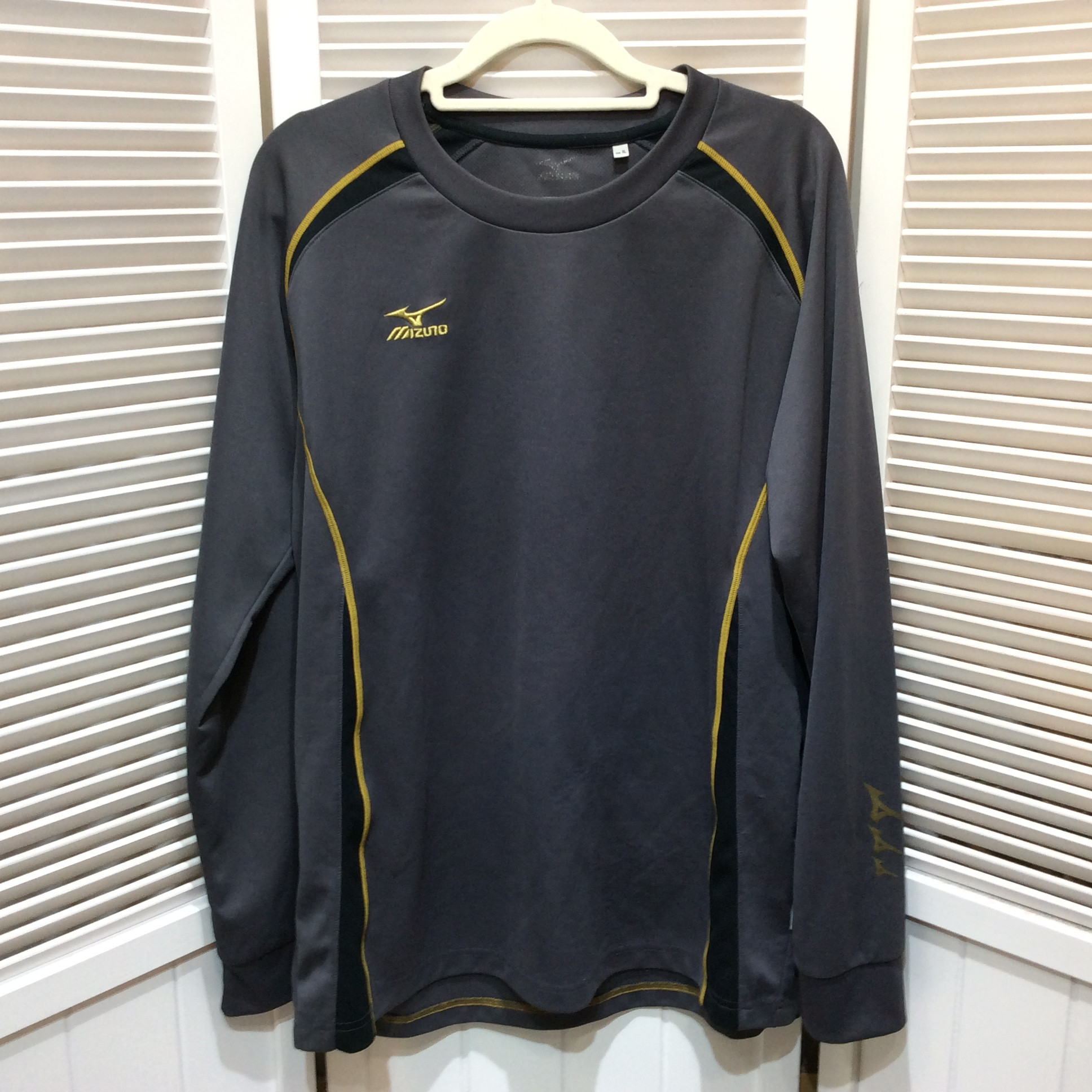 MIZUNO ミズノ メンズ 長袖Tシャツ XL グレー