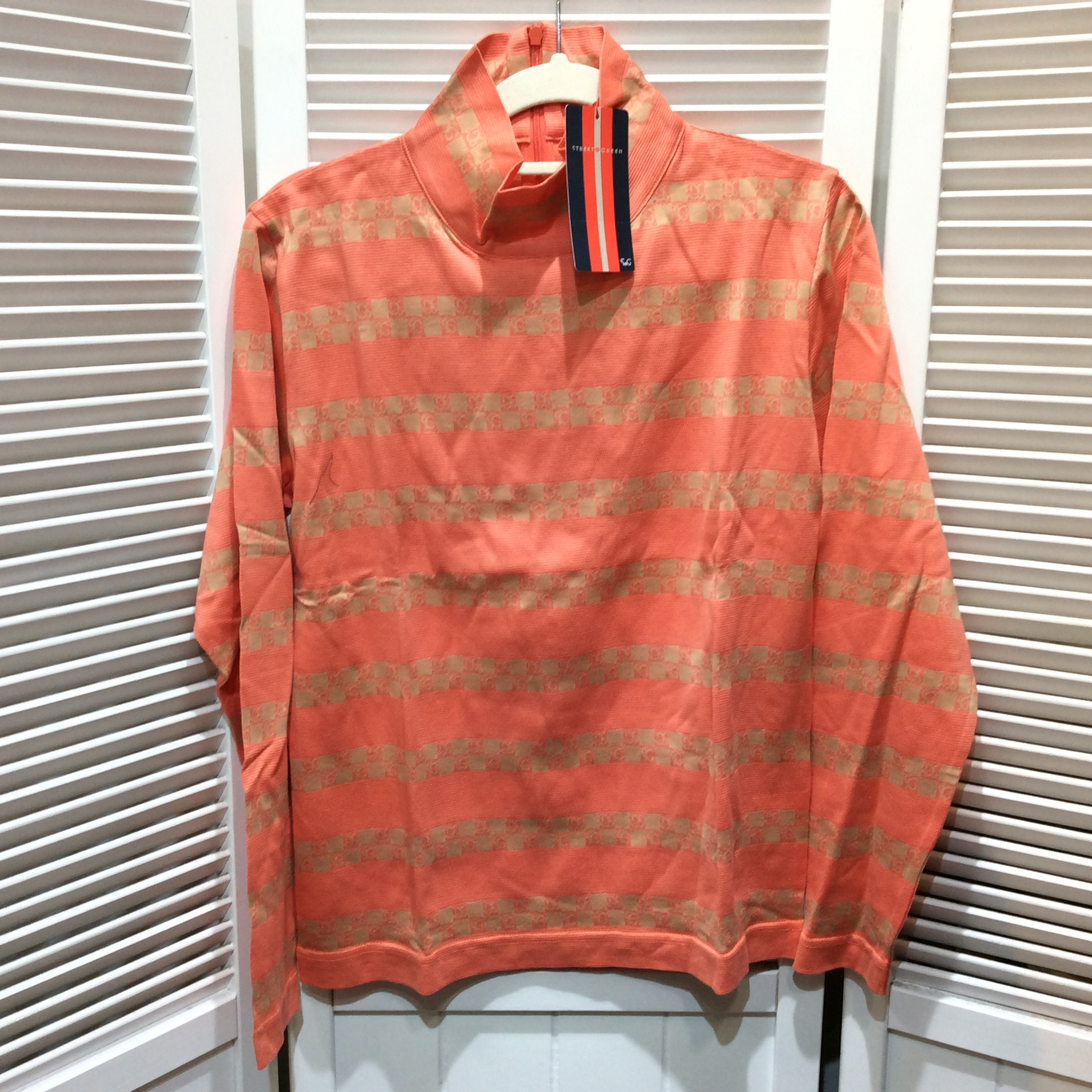 未使用☆STREET GREEN タートルカットソー 40 オレンジ系