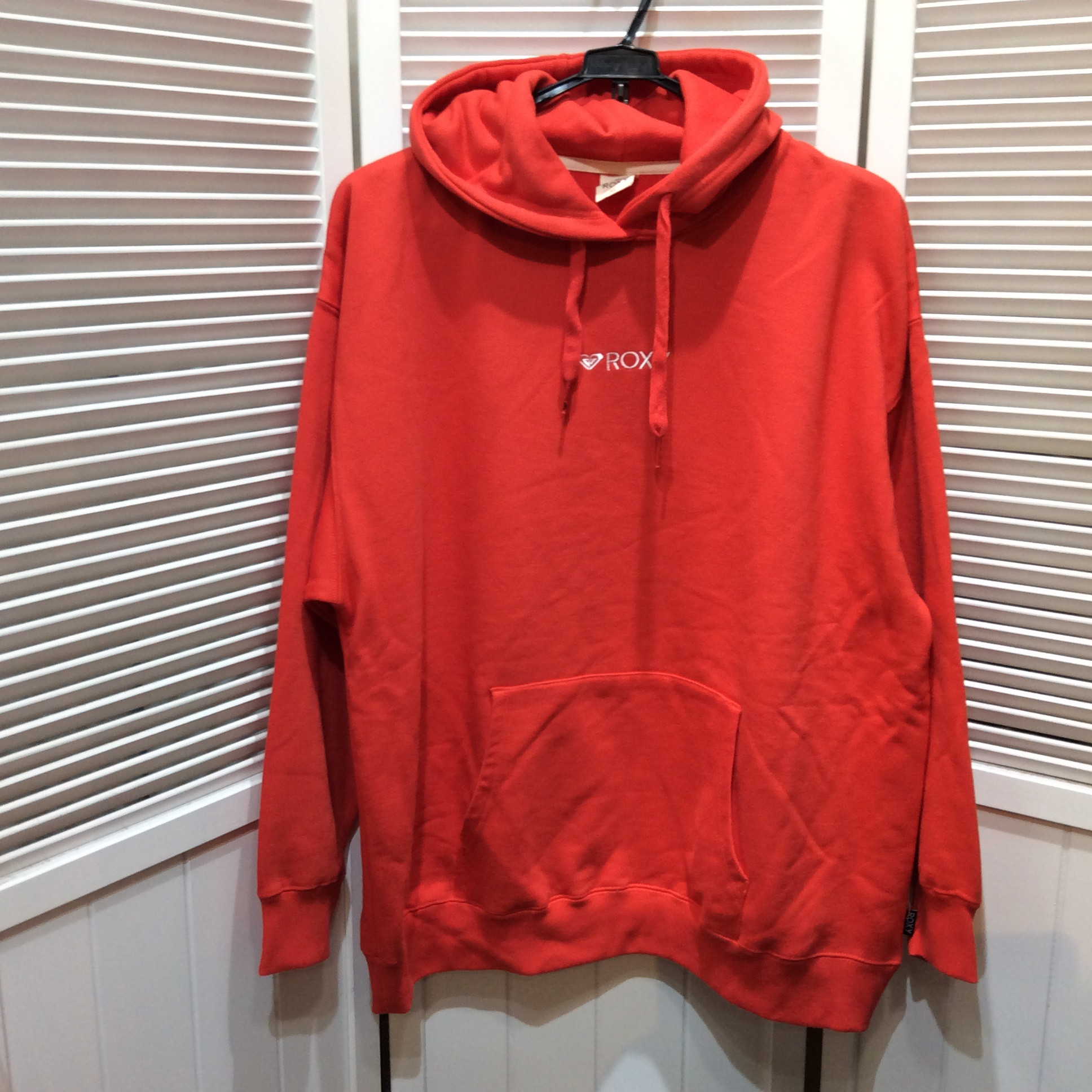 ロキシー  パーカー  メンズ XL  赤  美品