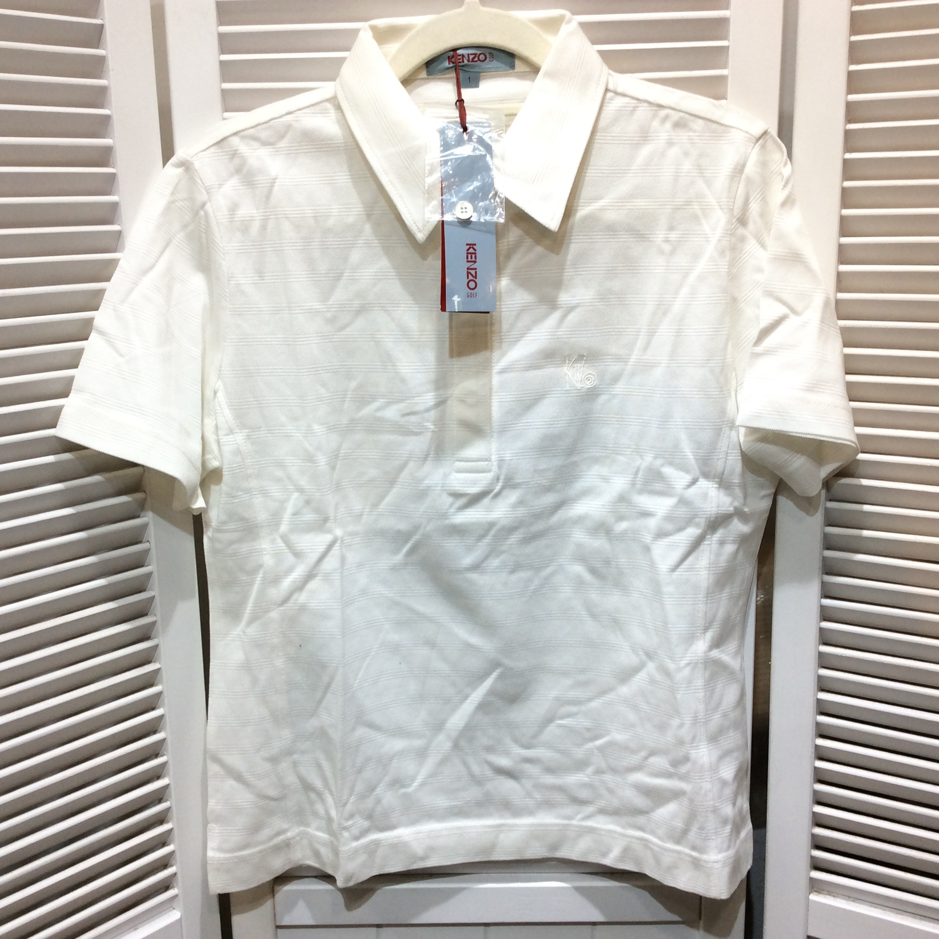 未使用☆KENZO GOLF ケンゾー ゴルフ 半袖シャツ ポロシャツ 1 ホワイト