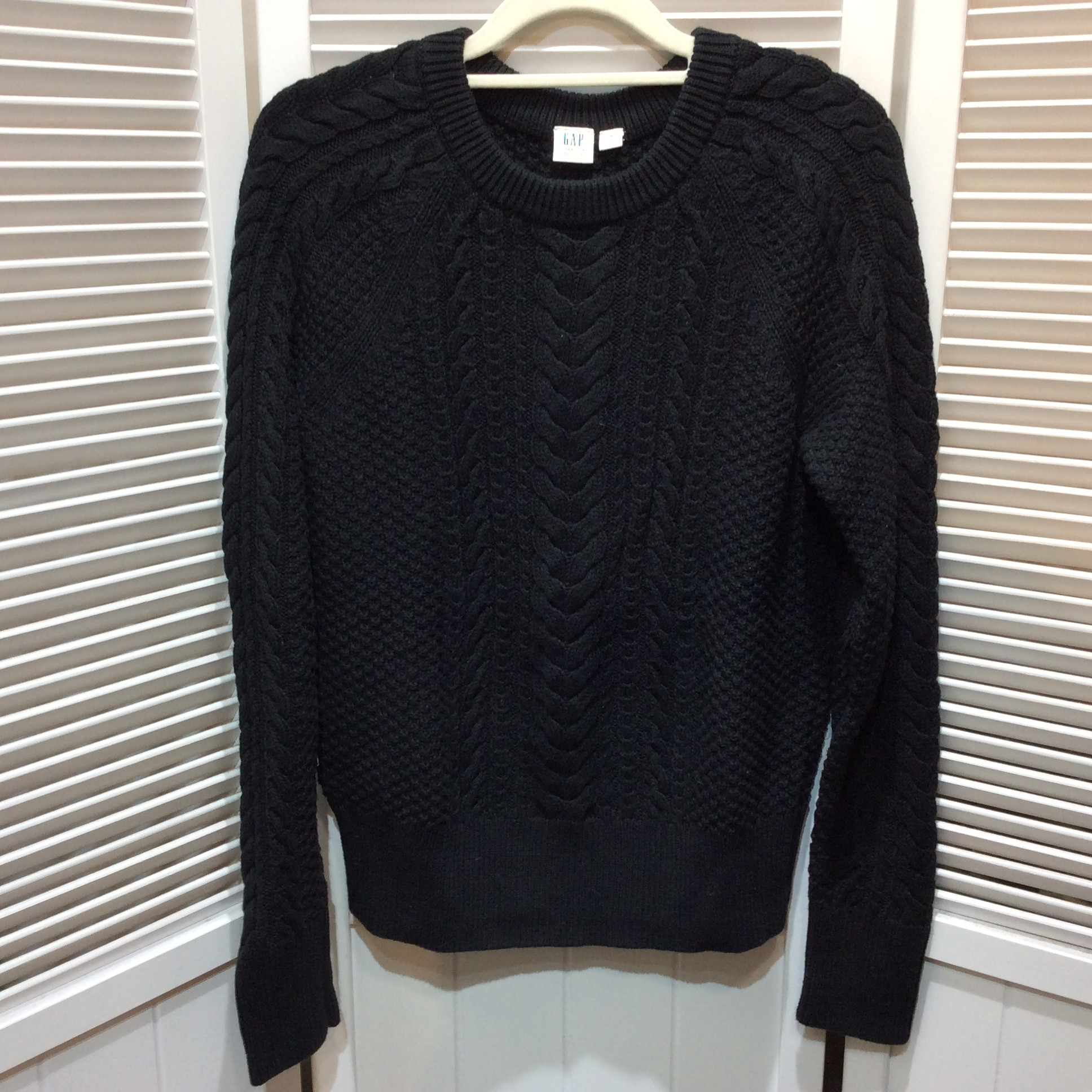 GAP ギャップ 綿セーター S ブラック