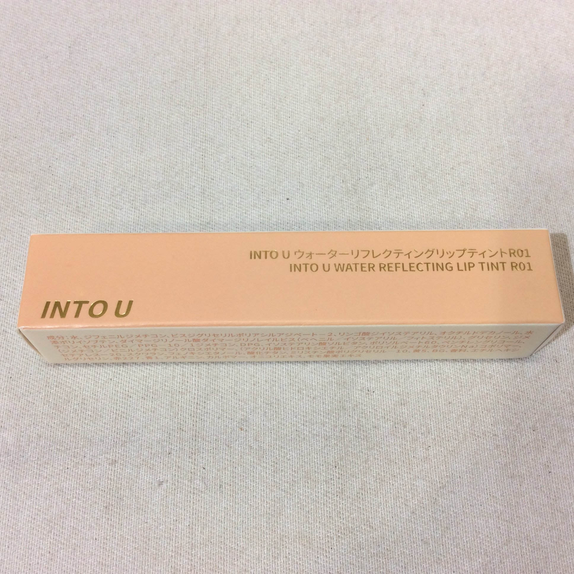 未使用☆INT0 U イントゥユゥ ウォーターリフレクティングリップティント リップグロス R01