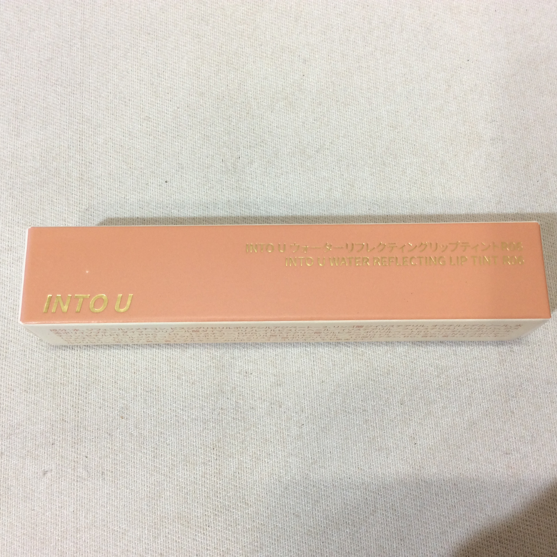 未使用☆INT0 U イントゥユゥ ウォーターリフレクティングリップティント リップグロス R06