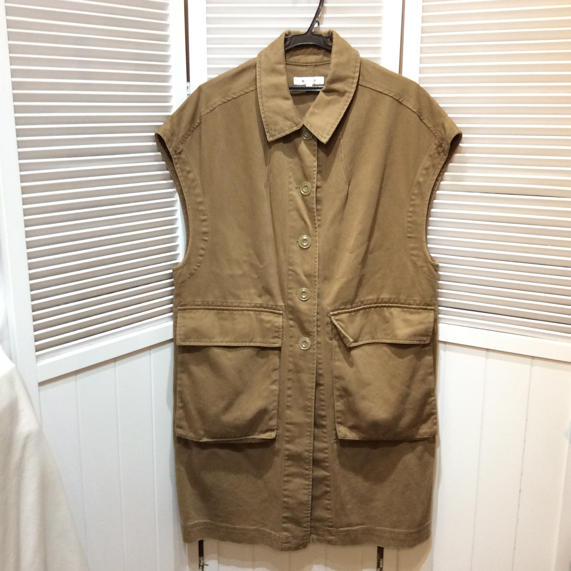 MOUSSY ロングベスト フリーサイズ   ブラウン