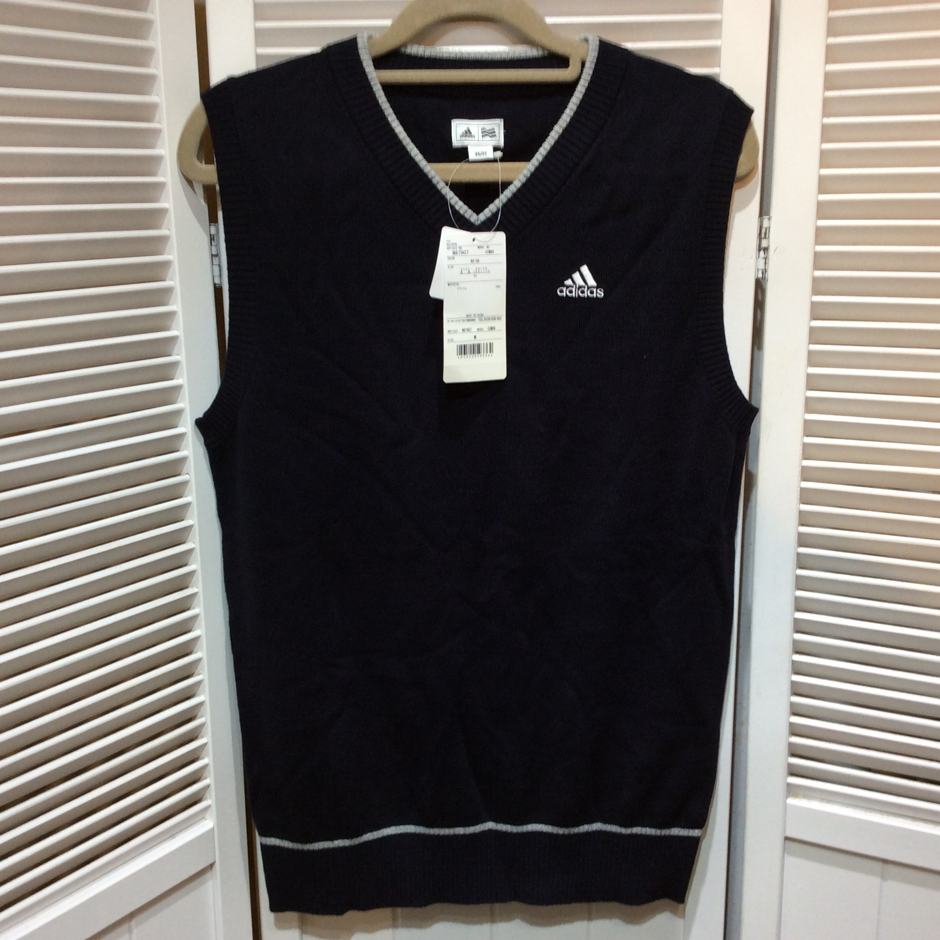 未使用☆adidas アディダス テーラーメイド ゴルフ メンズ ニットベスト M ネイビー