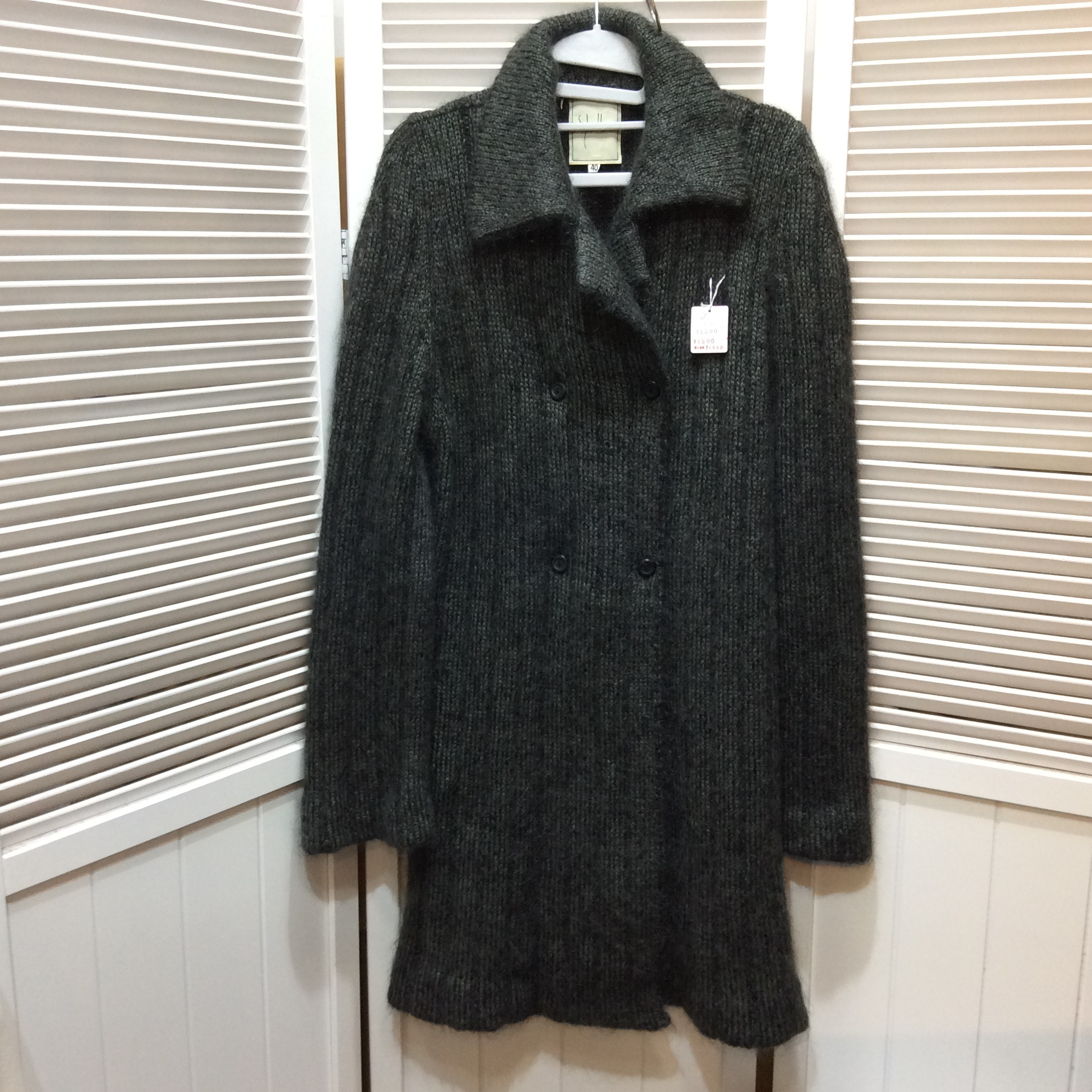 シビラ ニットコート サイズ40    カーキ系