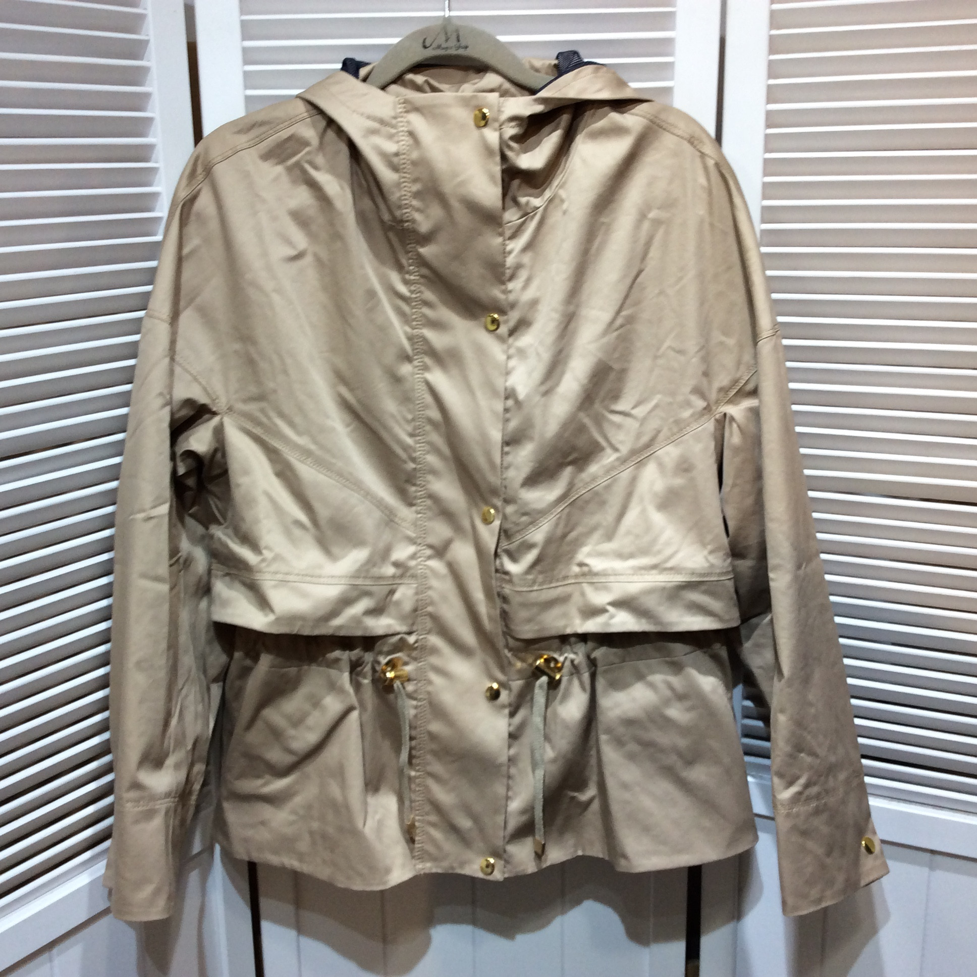 DAMA collection ダーマコレクション フード付き デザインショートコート 1 ベージュ