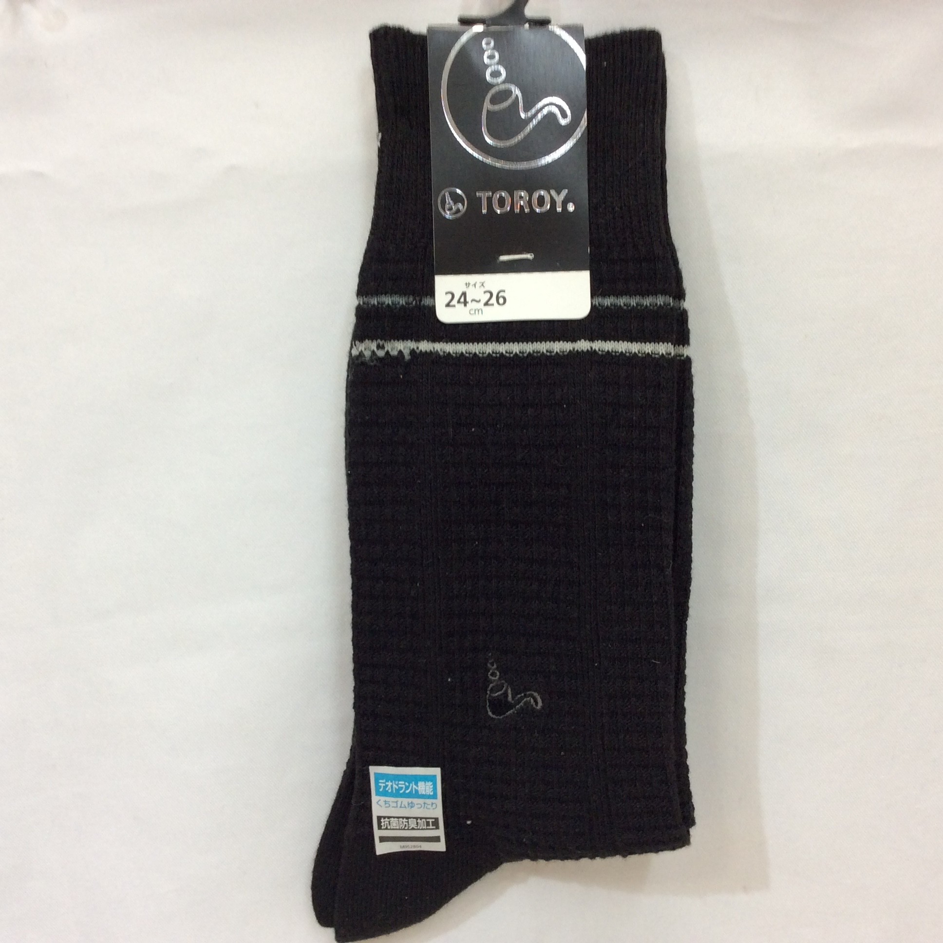 未使用☆TOROY メンズ靴下 24~26cm ブラック