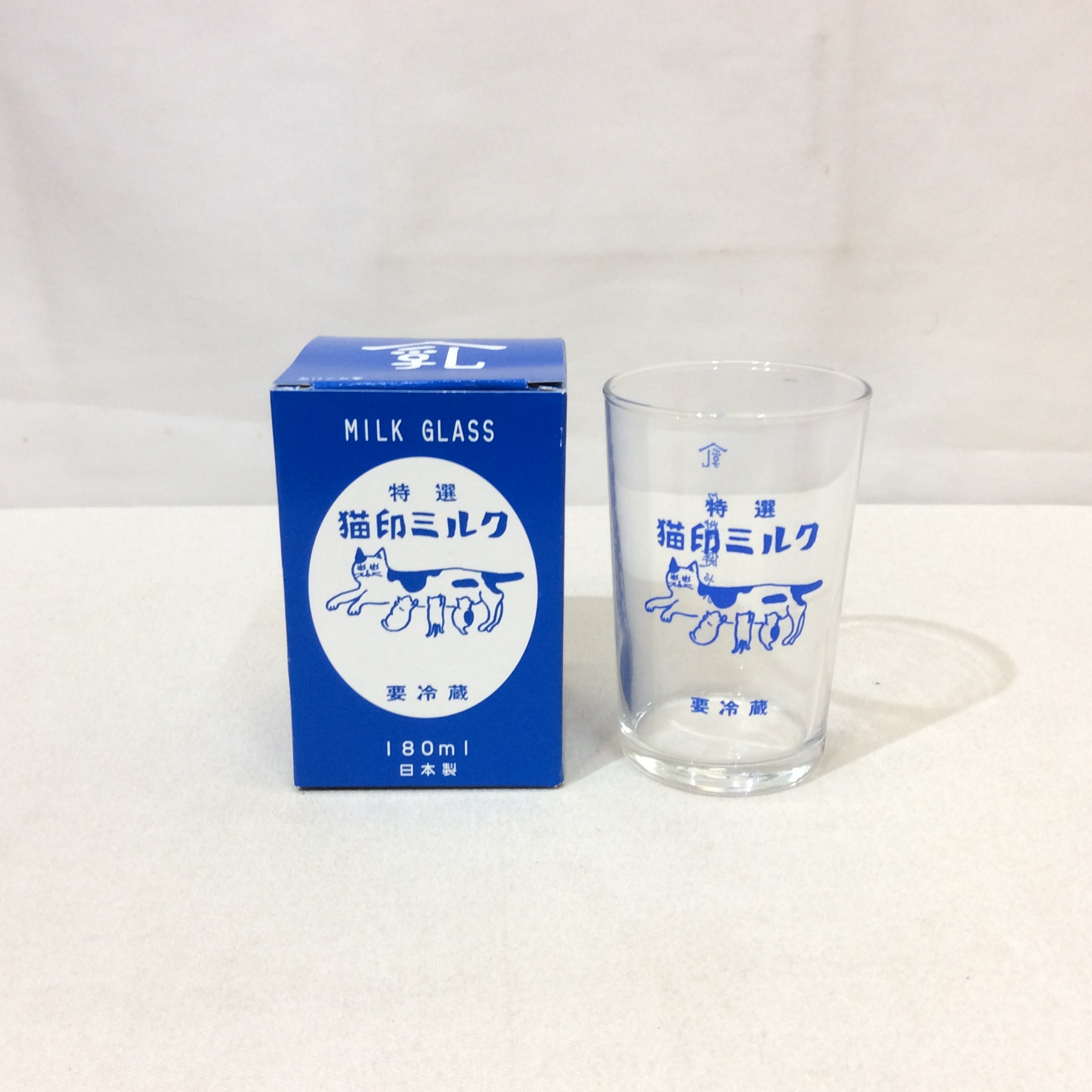 新品 猫印ミルク グラス  180ml  