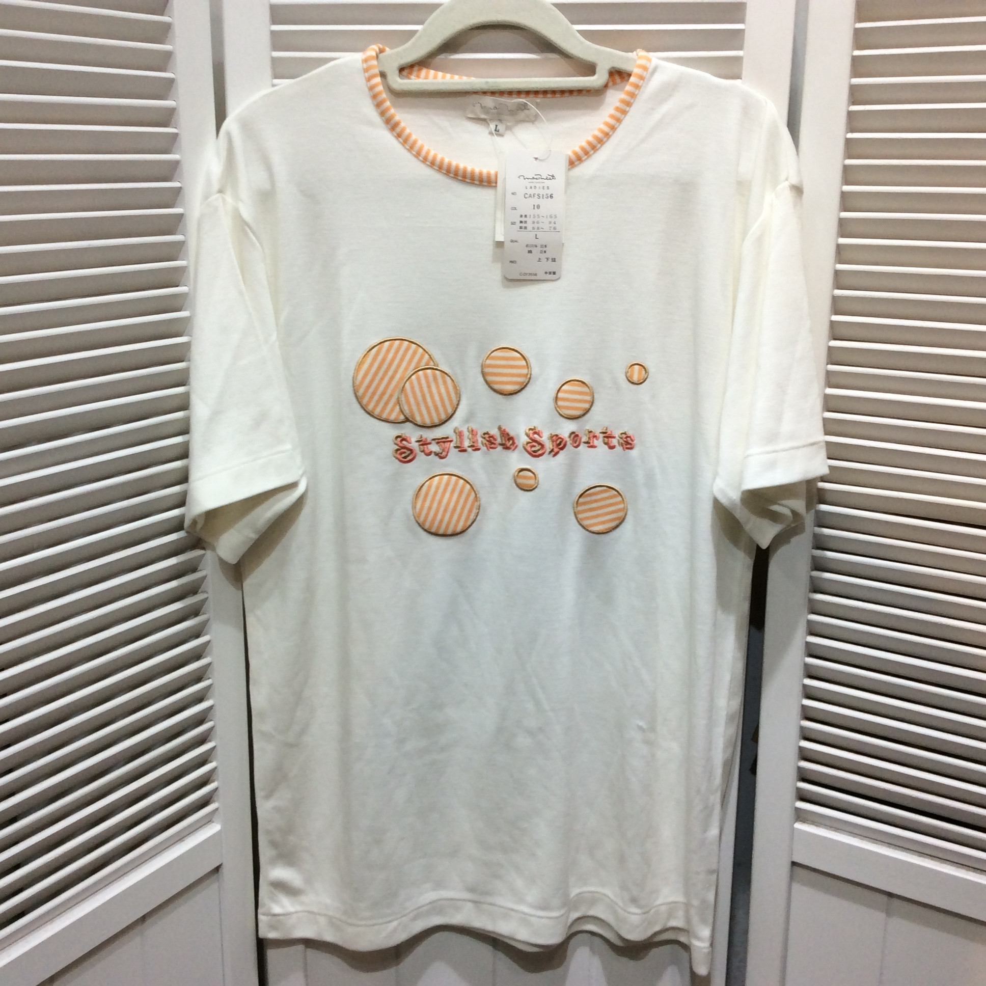 未使用☆ルームウェアTシャツ L ホワイト