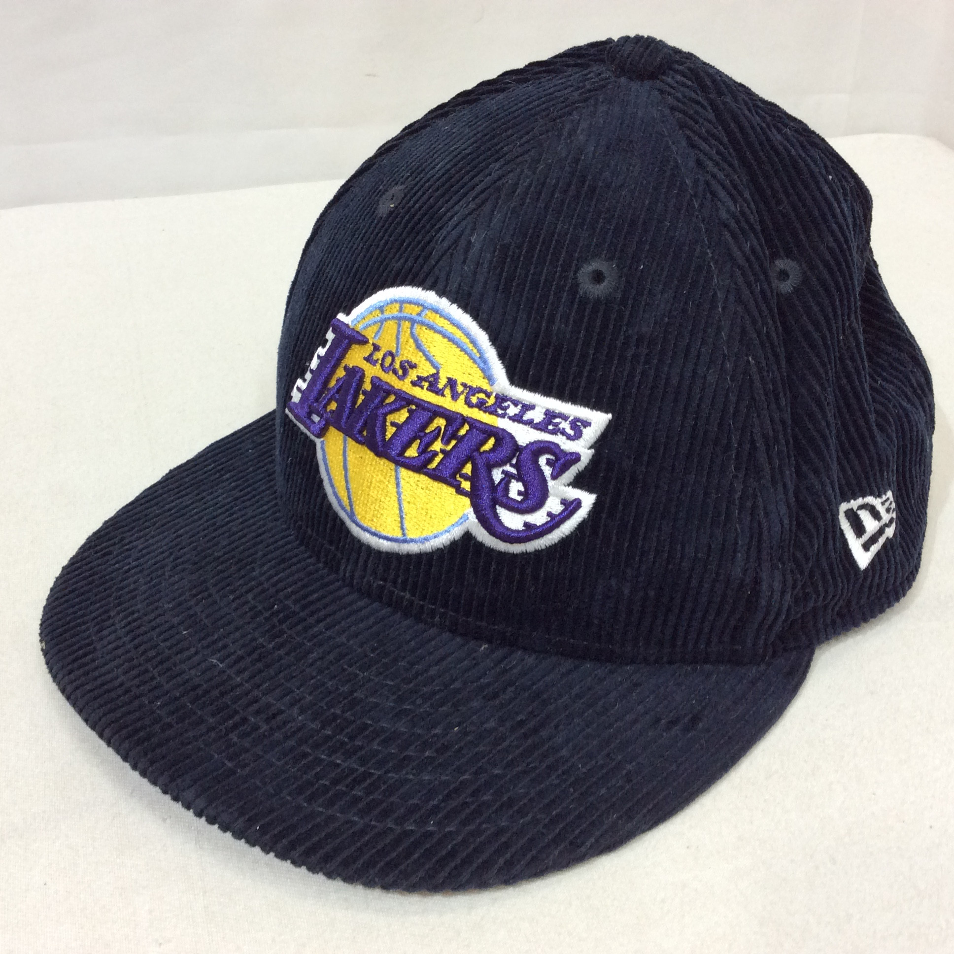 NEW ERA ニューエラ レイカーズ コーデュロイキャップ 7 1/2 59.6cm ネイビー