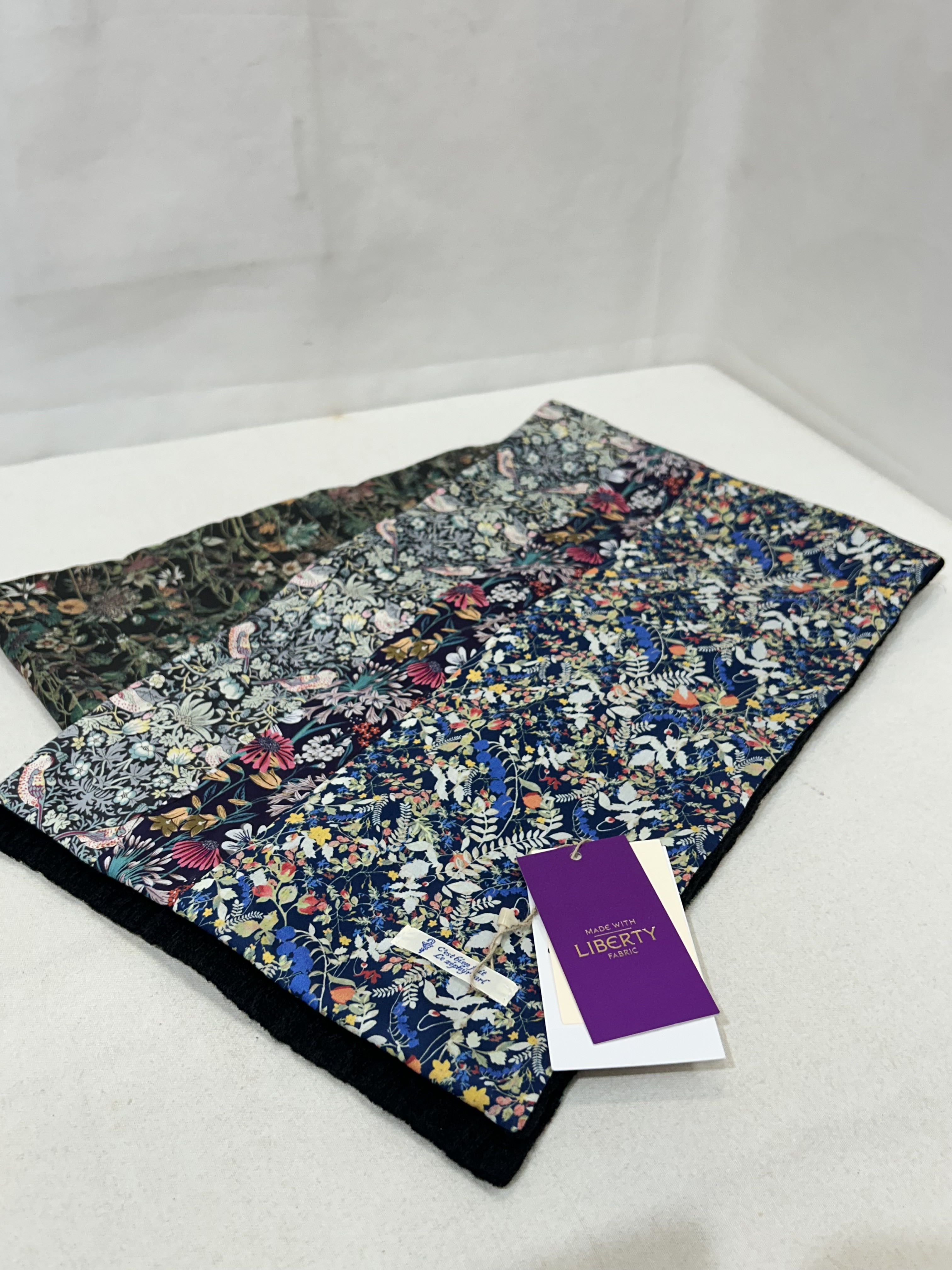 新品☆ C'est bien fait セビアンフェ Le Zéphyr ル・ゼフィール LIBERTY リバティ ストール マフラー リバーシブル