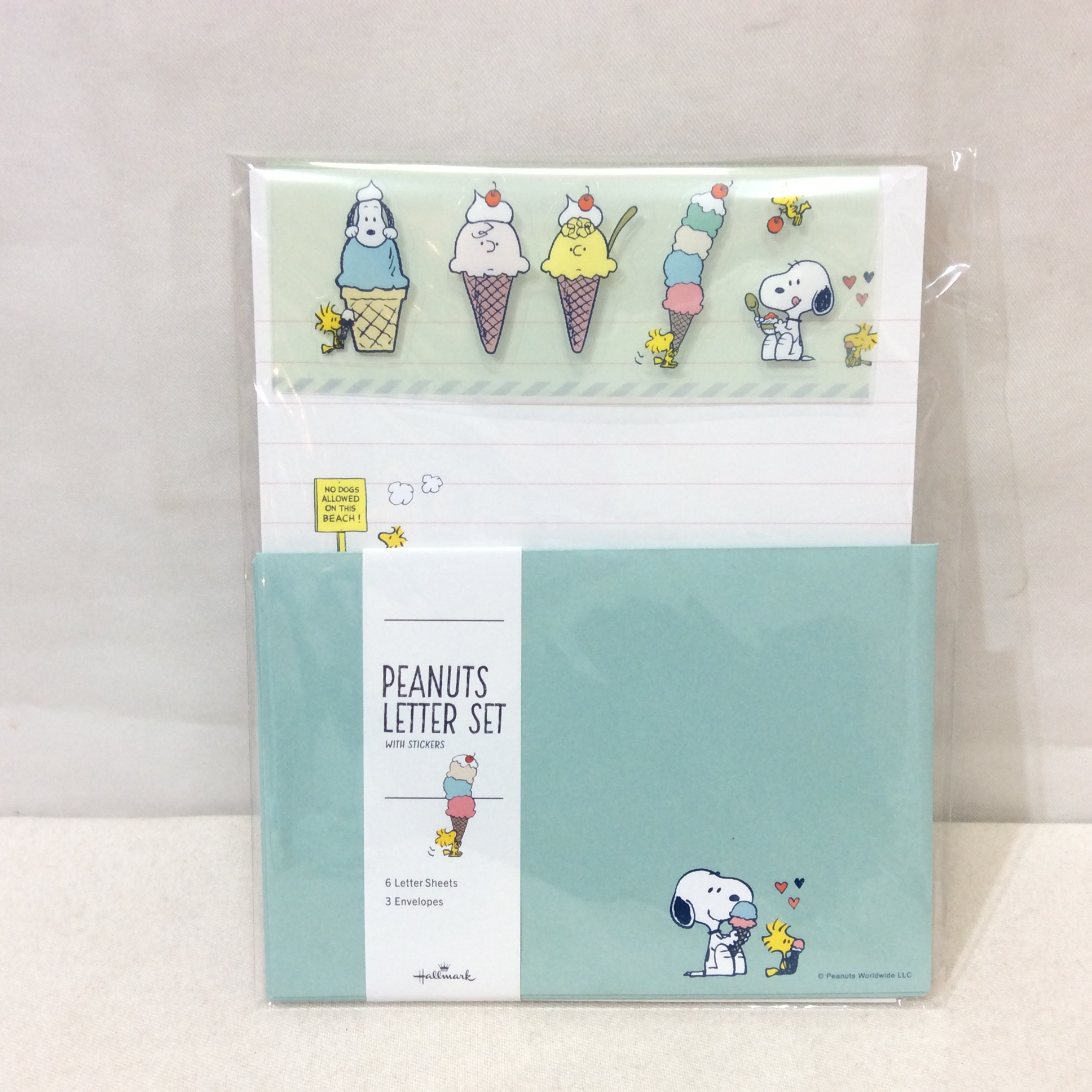 新品 スヌーピー レターセット   ブルー