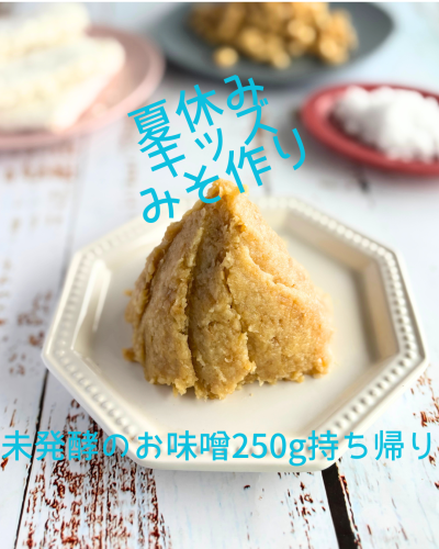 【夏休み　キッズ　みそ作り】募集開始しました！