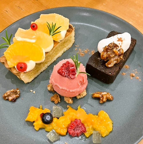 シトラスとチョコのデザートプレート.jpg
