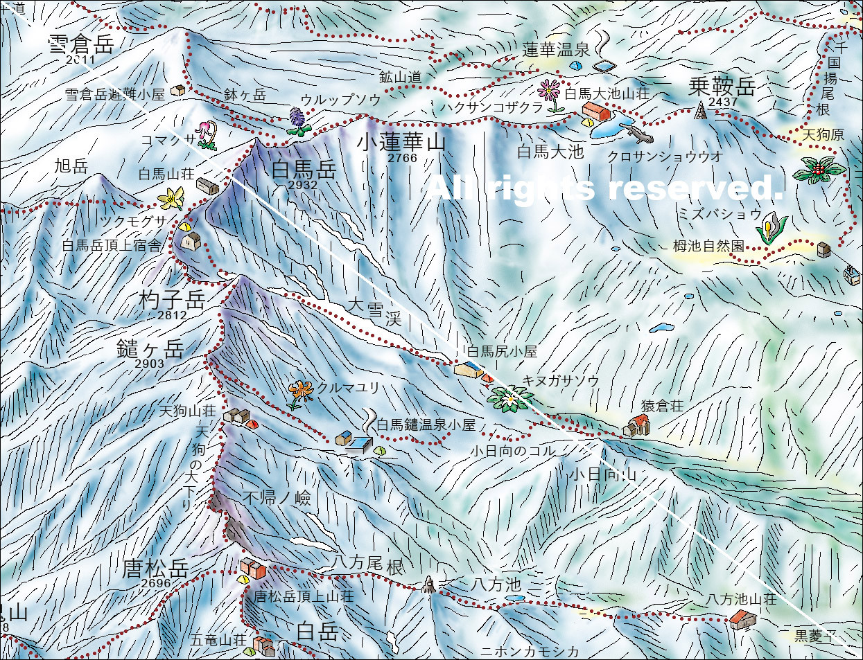 Map Of Alps アトリエ ちけーず 地景図