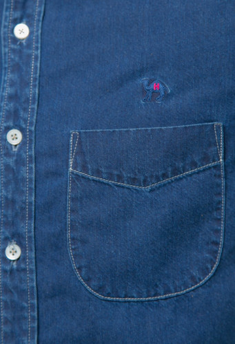 JOURNEYエンブロイダリー デニムBDシャツ NAVY 1.jpg