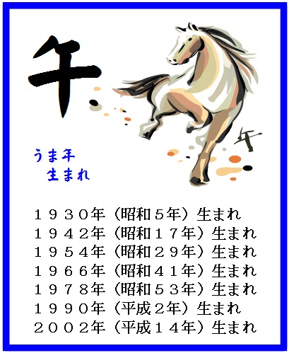 2026年 うま年（午年）生まれの運勢　干支（えと）占い