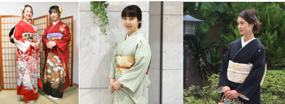 お振袖、訪問着、留めそでの着付けもいたします