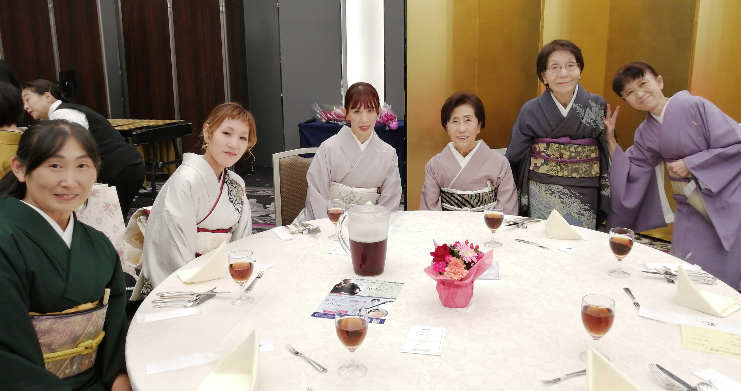 がんばったご褒美　着付け認定式祝賀パーティー