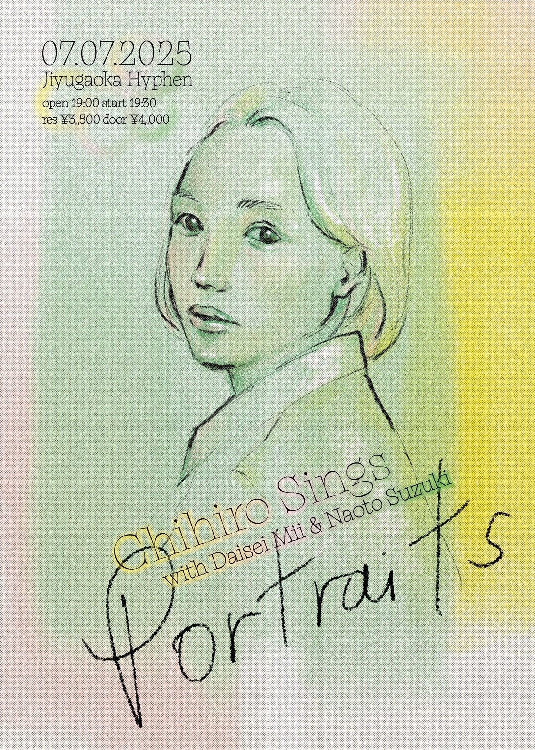"Portraits" Chihiro Sings with 三井大生 & 鈴木直人