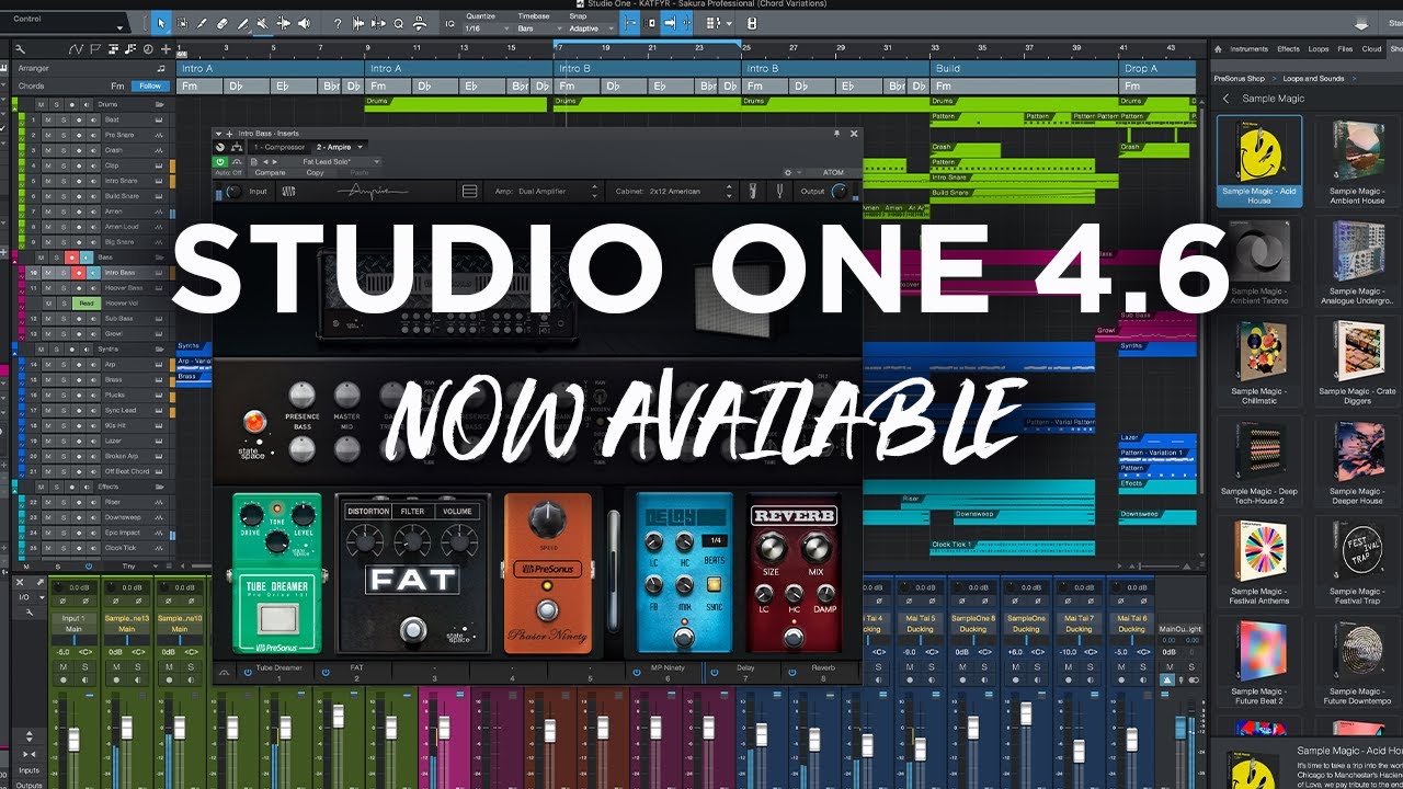 Studio One 4 6ver 無料リリース開始 セカンドスロースタジオ