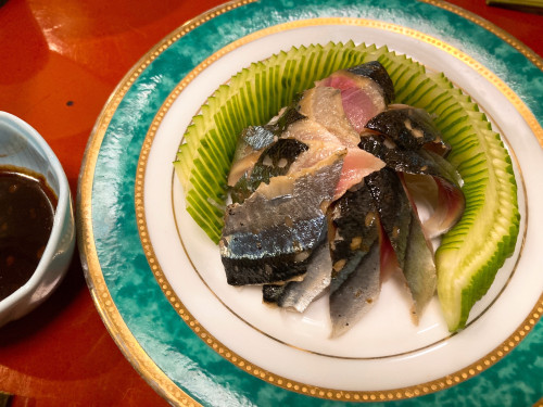 秋刀魚のタタキ&手作りキモソース