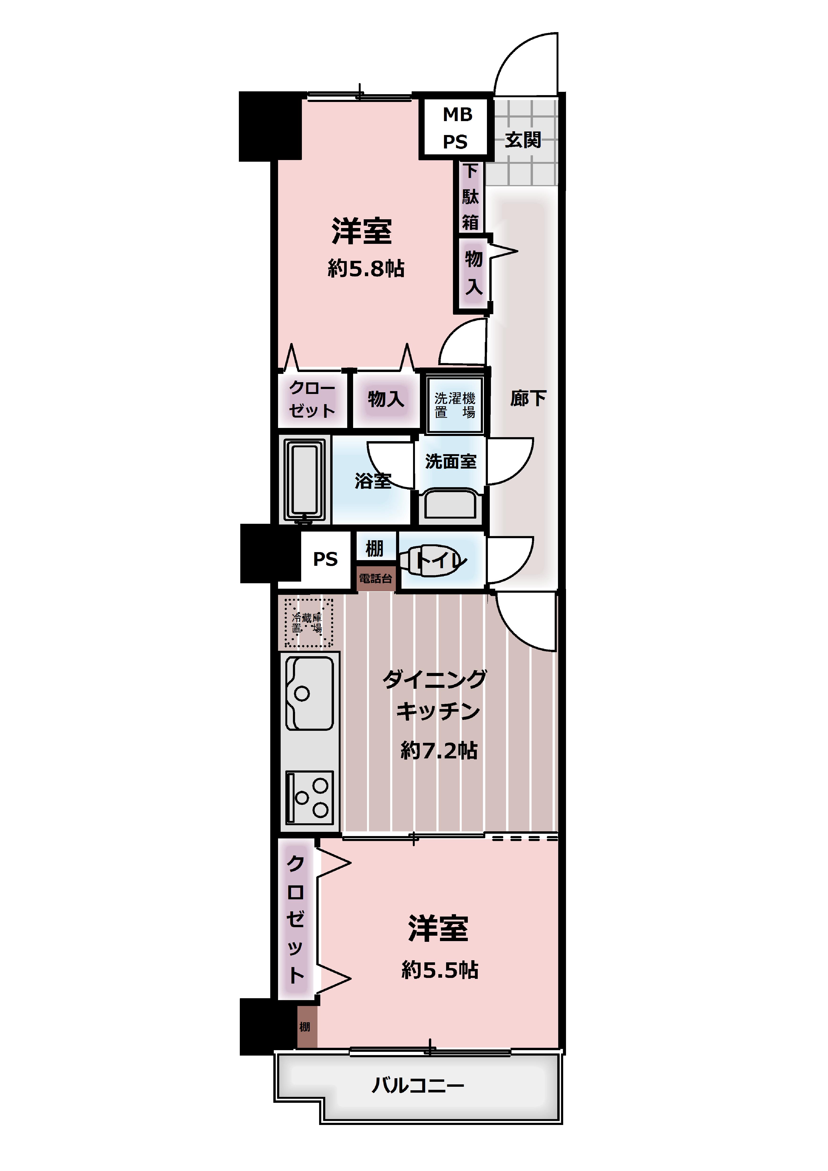 コスモ川崎スクエア10階　2,780万円