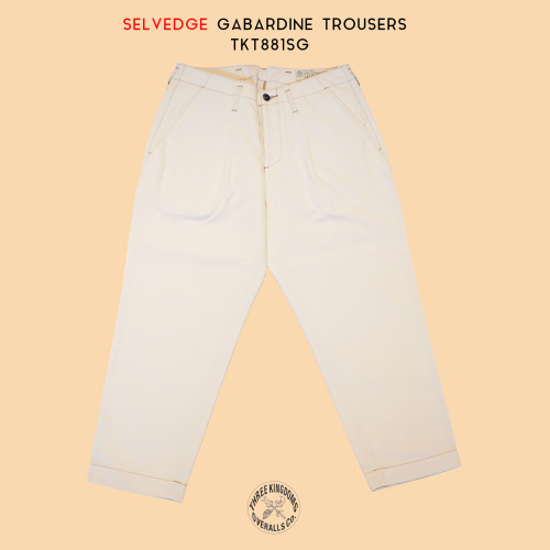 Selvedge Gabardine Trousers TKT881SGは公式オンラインショップにて販売開始📣📣📣。