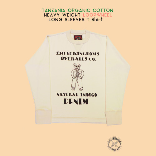  タンザニアオーガニックコットンヘビーウェイト吊り編みロングスリーブTシャツLWTLN01OGHPMは公式オンラインショップにて販売開始📣📣📣。
