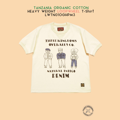 タンザニアオーガニックコットンヘビーウェイト吊り編みTシャツLWTN01OGHPM3は公式オンラインショップにて販売開始📣📣📣。