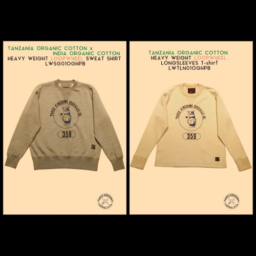 ヘビーウェイト吊り編みスウェットLWSG01OGHPBとロングスリーブＴシャツLWTLN01OGHPB公式オンラインショップにて販売開始📣📣📣