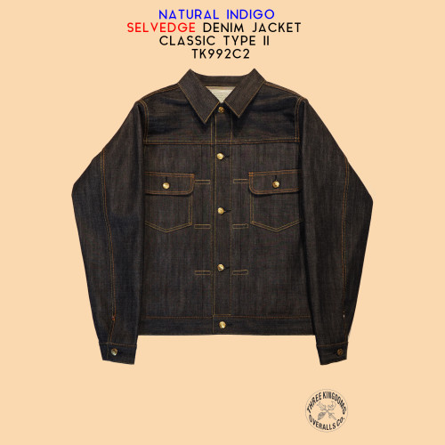 天然藍染めセルビッチデニムクラシックタイプツーデニムジャケットTK992C2公式オンラインショップにて販売開始📣📣📣。
