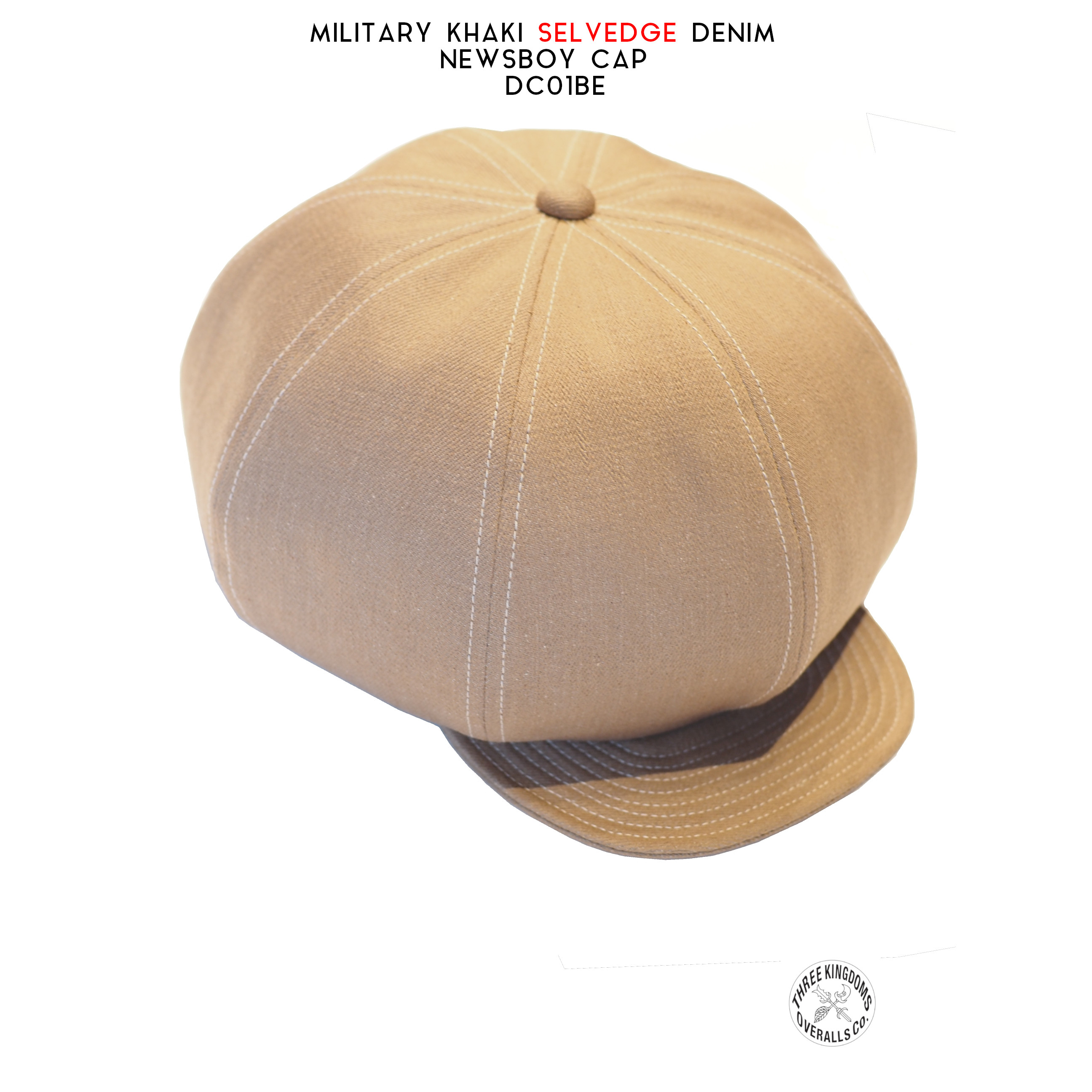 ミリタリーカーキセルビッチ杢デニムニュースボーイキャップDC01BE公式オンラインショップにて販売開始📣📣📣。