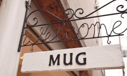 A signboard of MUG is good!
