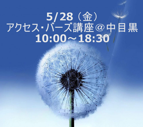 5/28（金）アクセスバーズ講座10：00～18：30