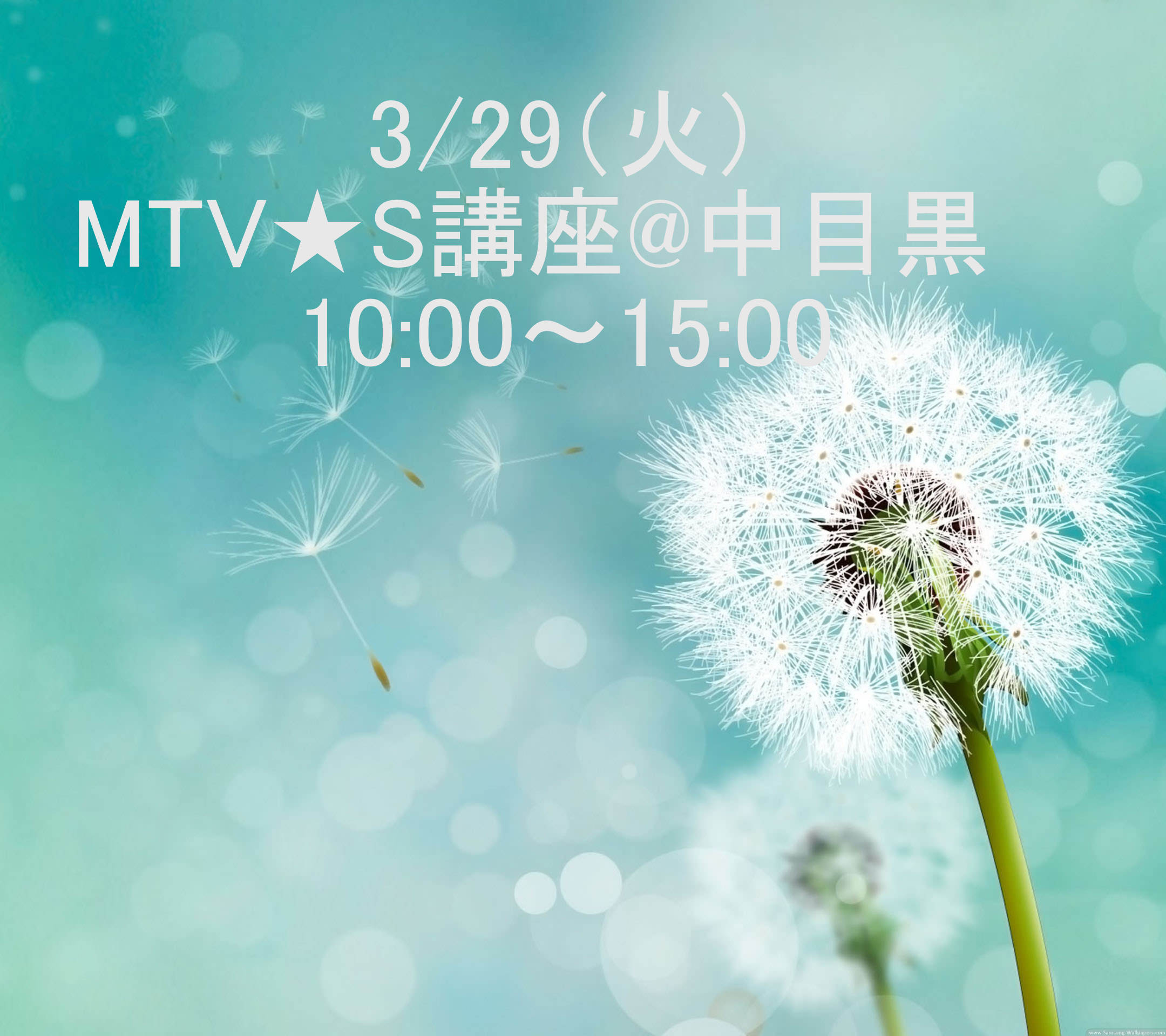 ①MTV★S講座　10:00~15:00