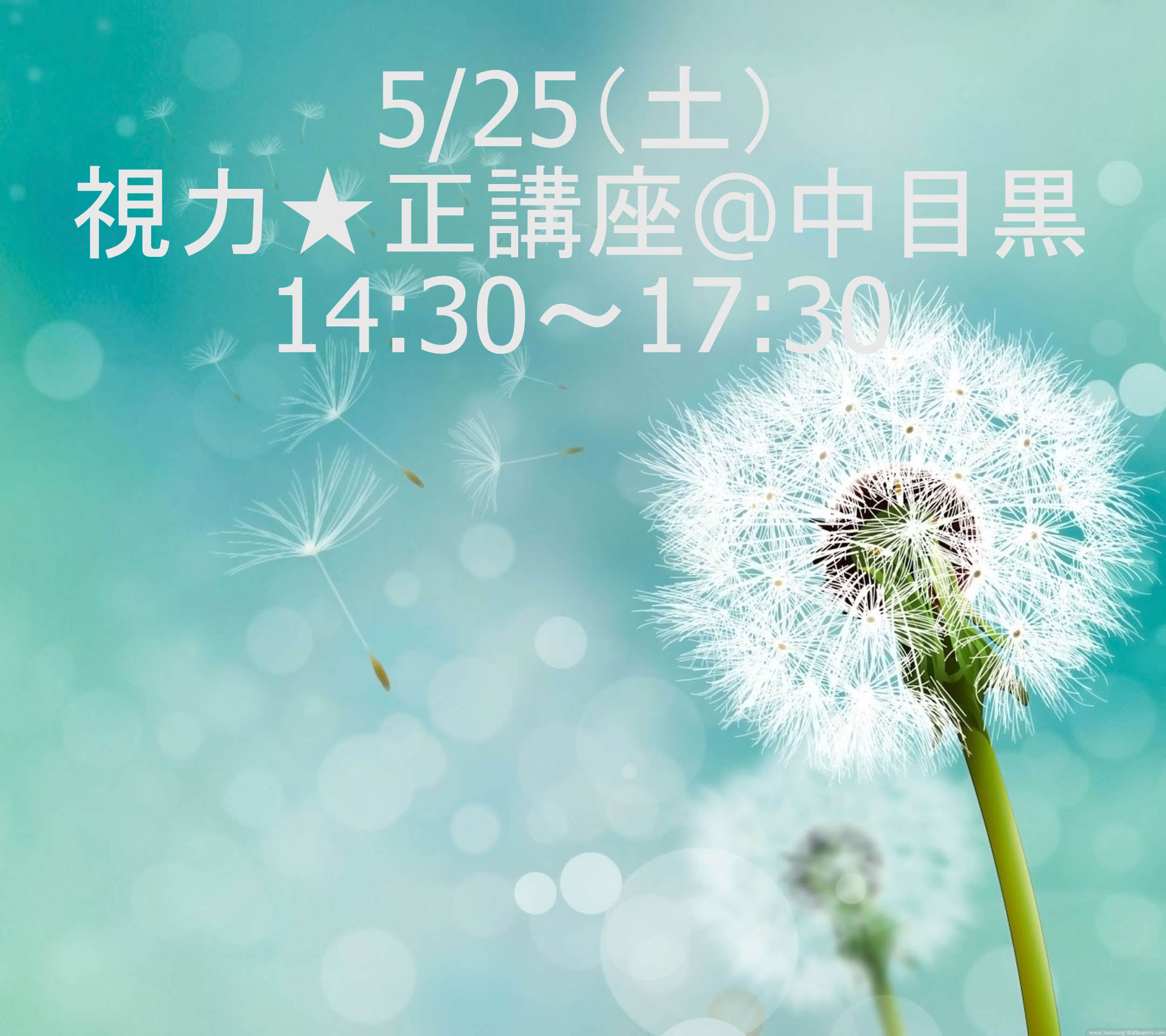 視力★正講座 14:30～17:30